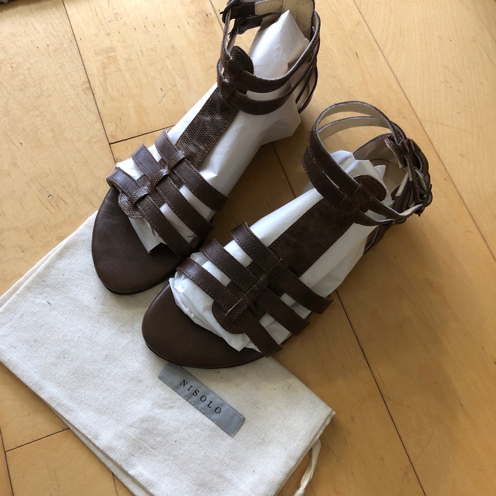 Nisolo | Brown Leather Sandals | Size 36